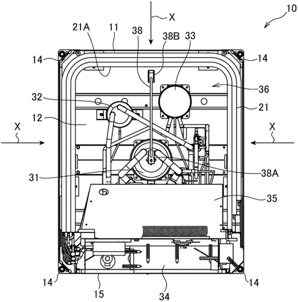 An outdoor unit of an air conditioning unit