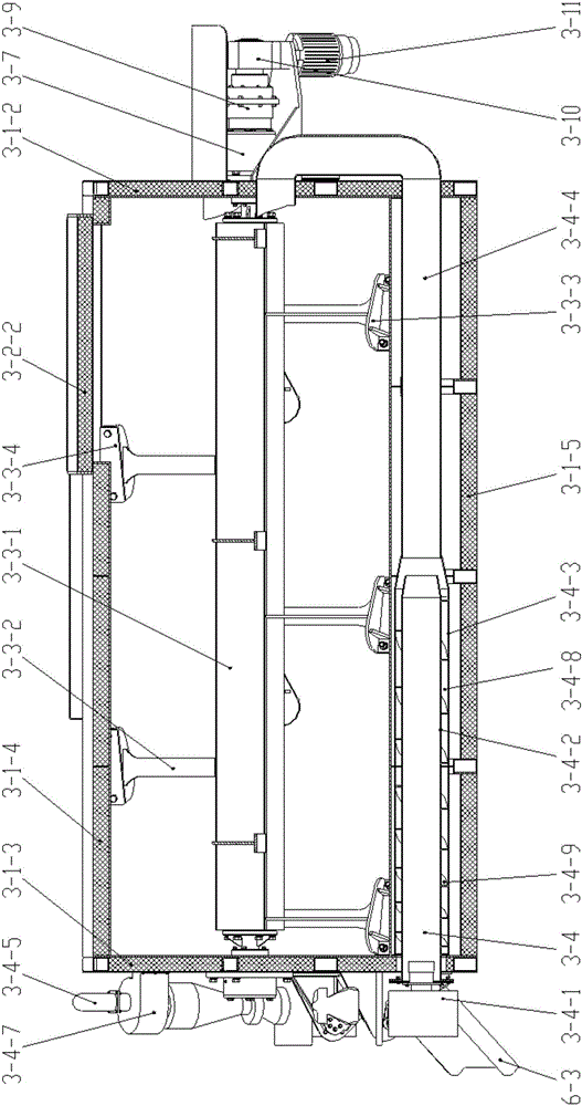 Comprehensive asphalt pavement maintenance truck capable of performing site material frying and heat-preservation material storing