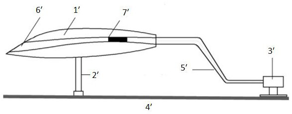 An air inlet test simulation device and simulation method