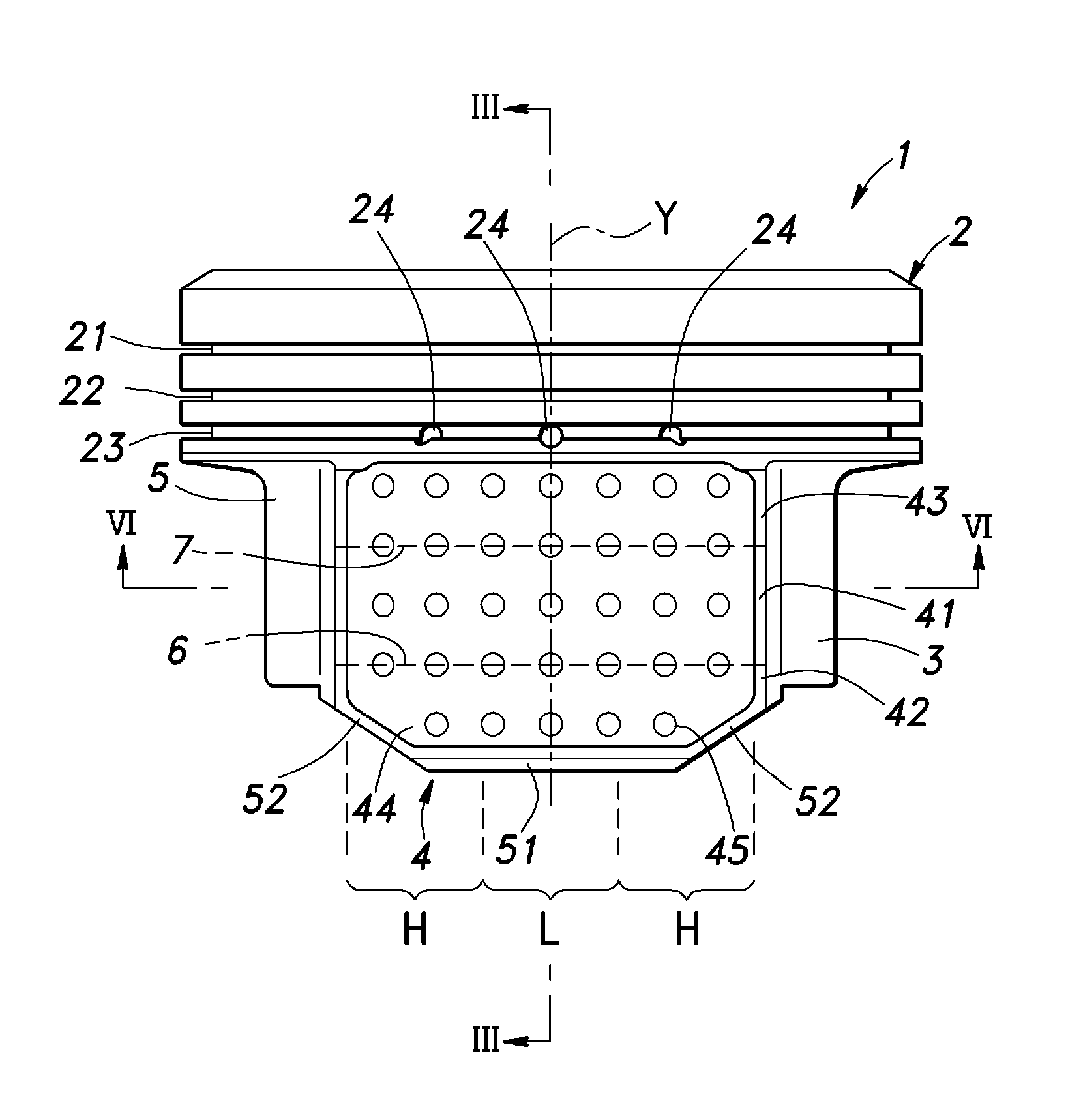 Piston for an internal combustion engine