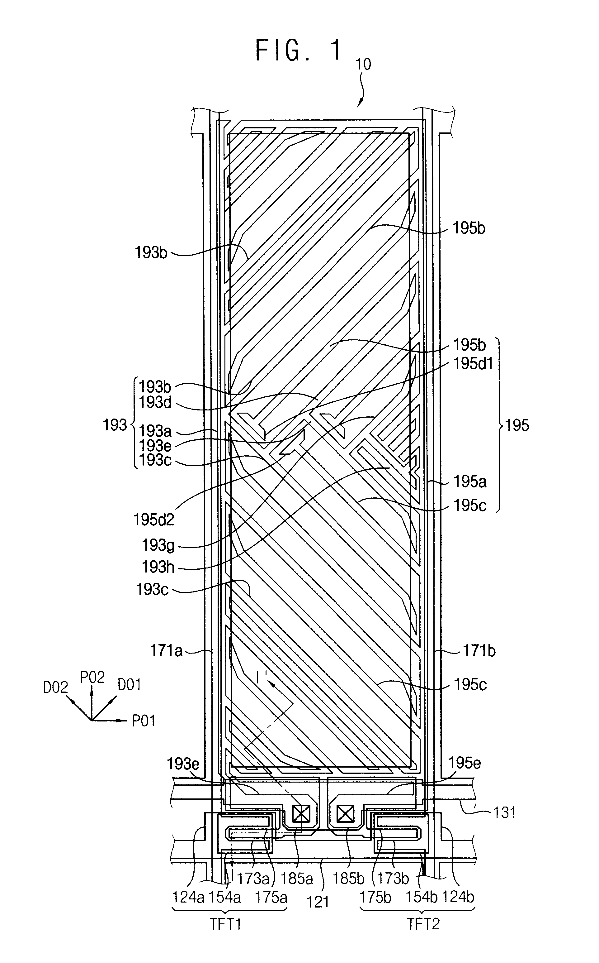 Array substrate and display device having the same