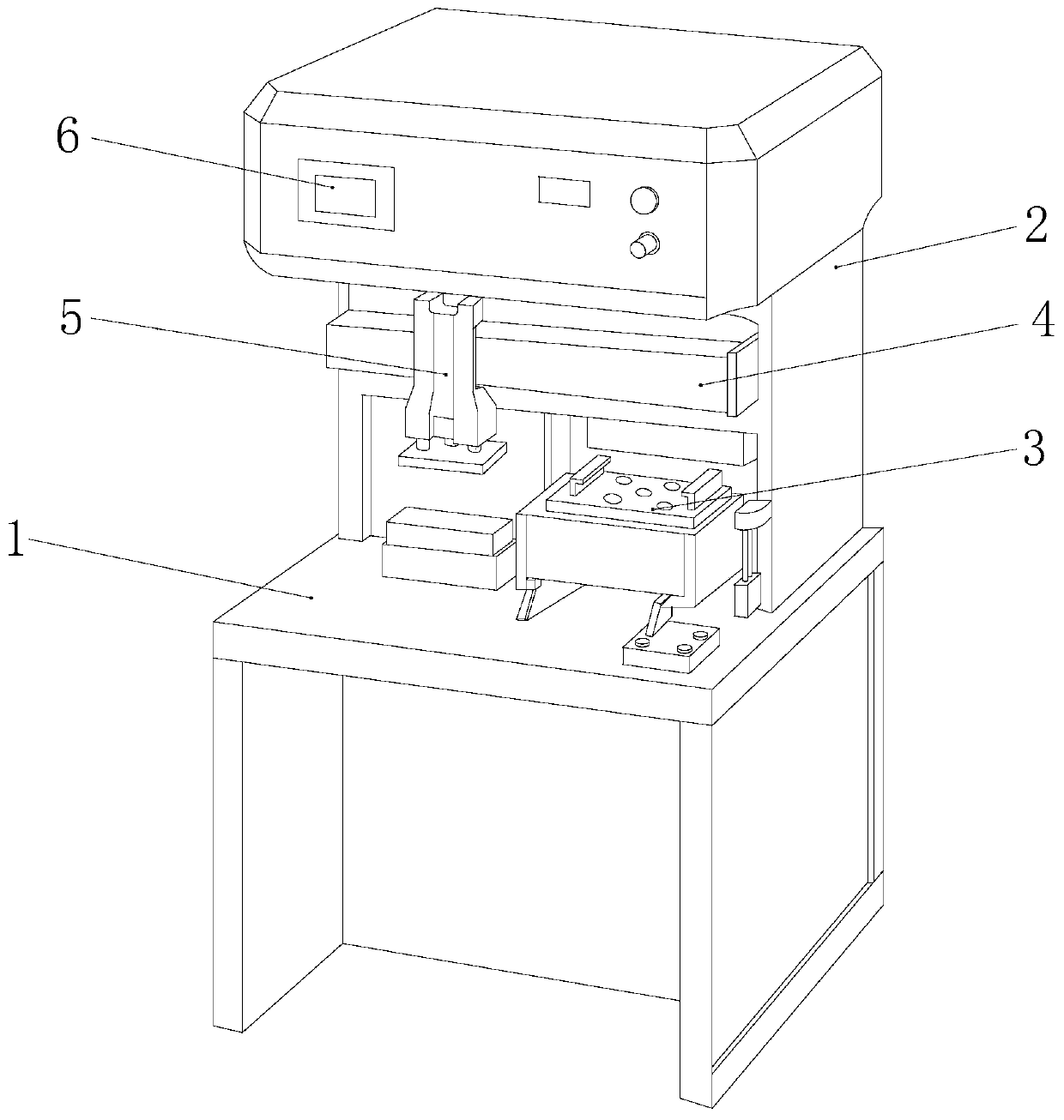 Mobile phone vacuum film pasting machine with air convection for preventing indentations