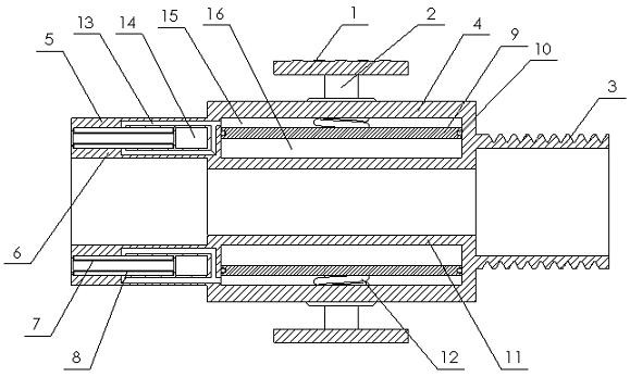 Connecting joint for spray connecting pipe of electric sprayer