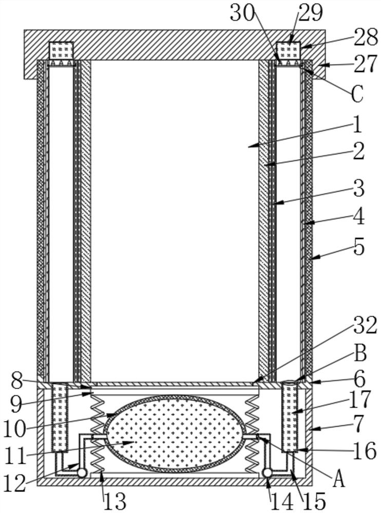 Lithium ion battery cell protection structure