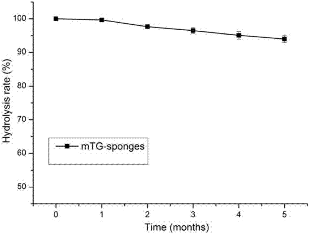 Preparation method of gelatin sponge scaffold