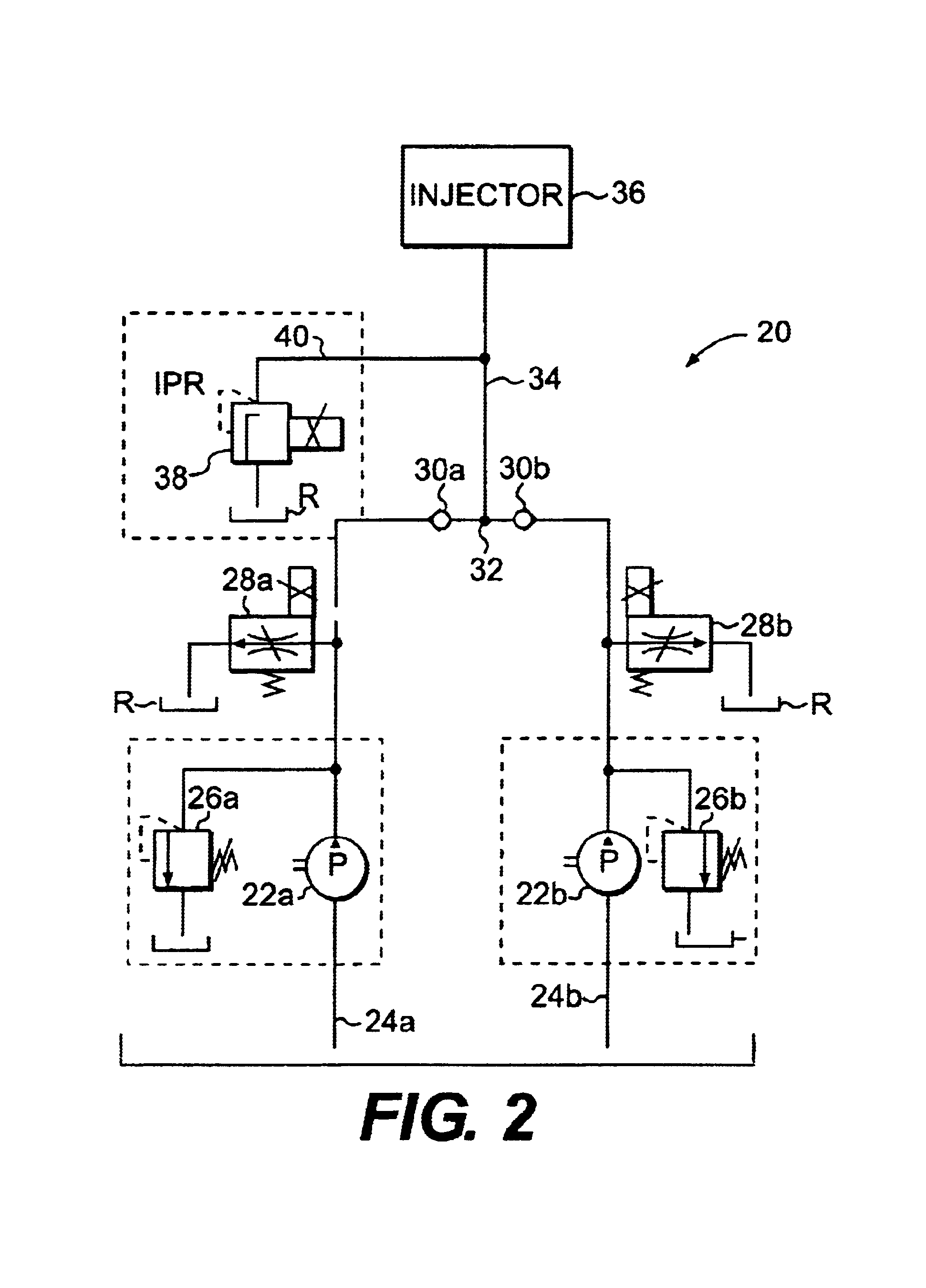 Method of reducing pressure peaks in a fuel injector