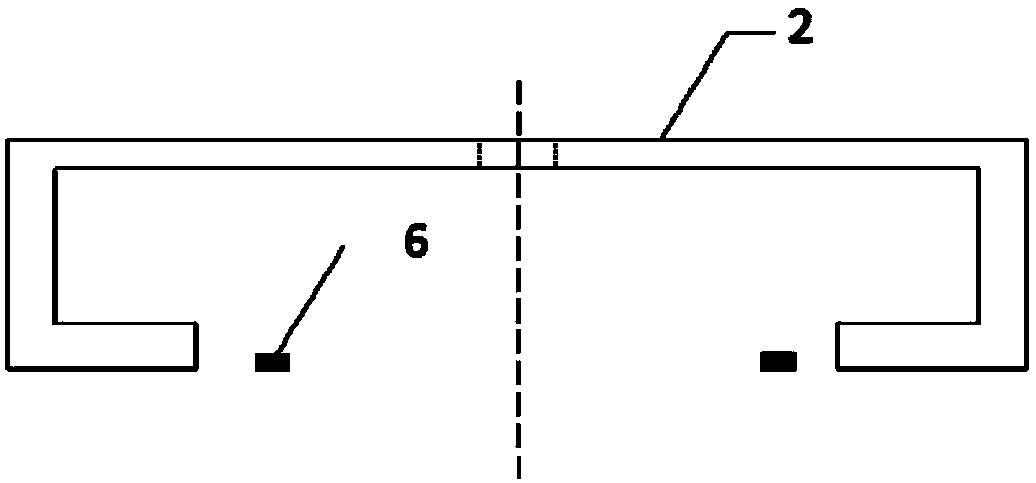 Placement type probe and visual quantitative evaluation method for damage detection of metal component