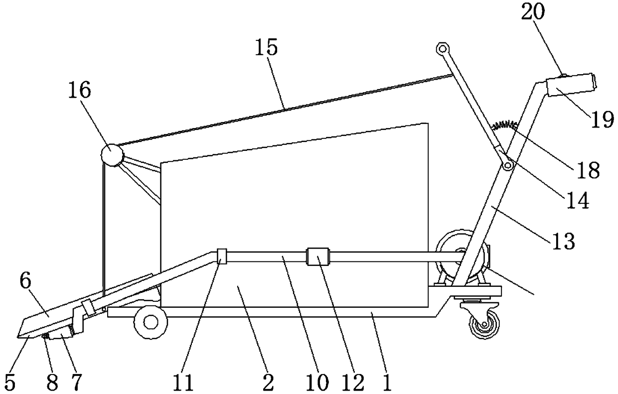 Rural livestock and poultry manure resource recycling device