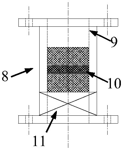 Experimental device and method for restraining gas explosion flame propagation of branch roadway by composite negative pressure cavity