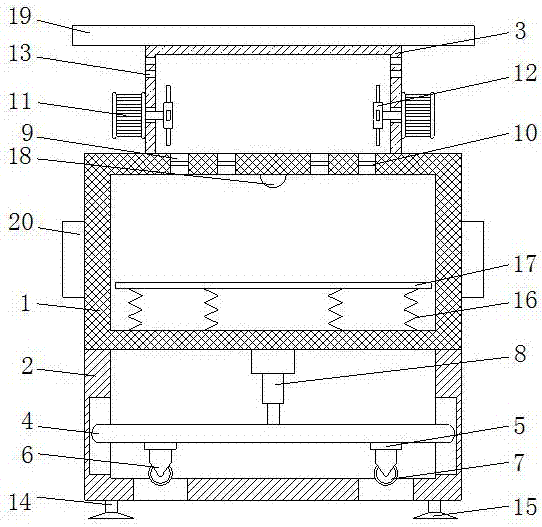 Power cabinet convenient to use