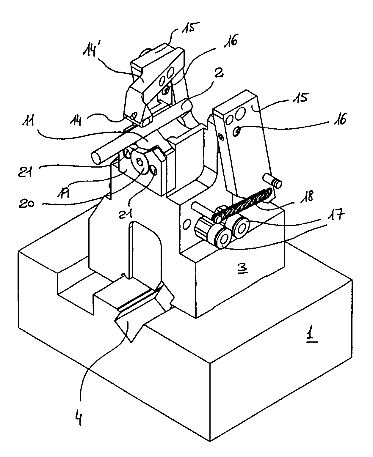 Precision guiding device in a machine for machining cylindrical components