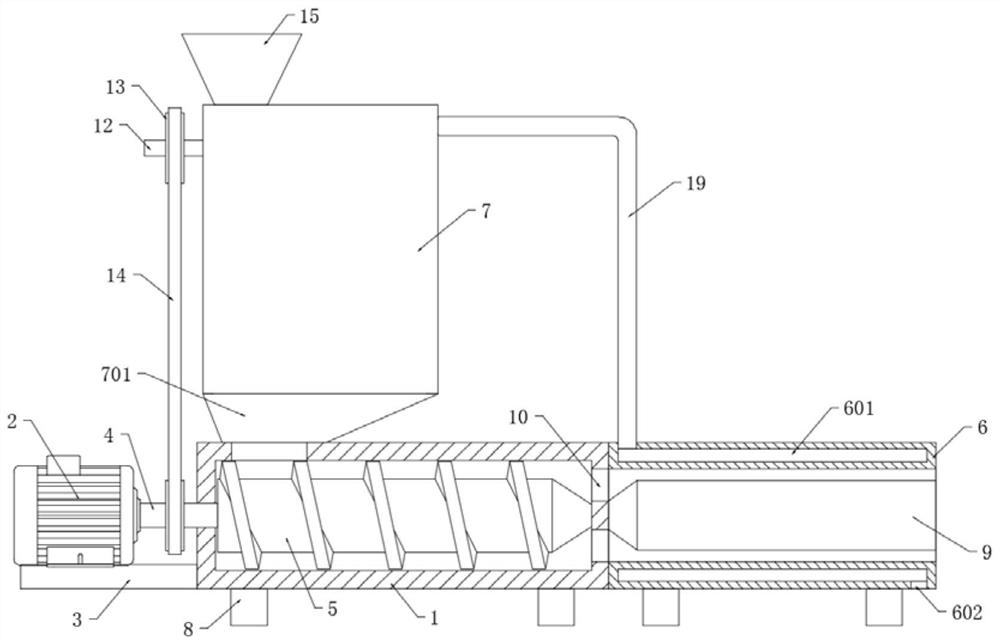 Production device of HDPE pipe