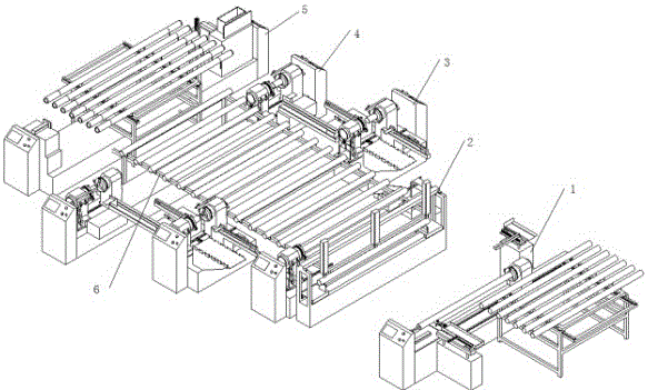 Whole glass tube processing system of medium-high temperature solar heat collecting tube