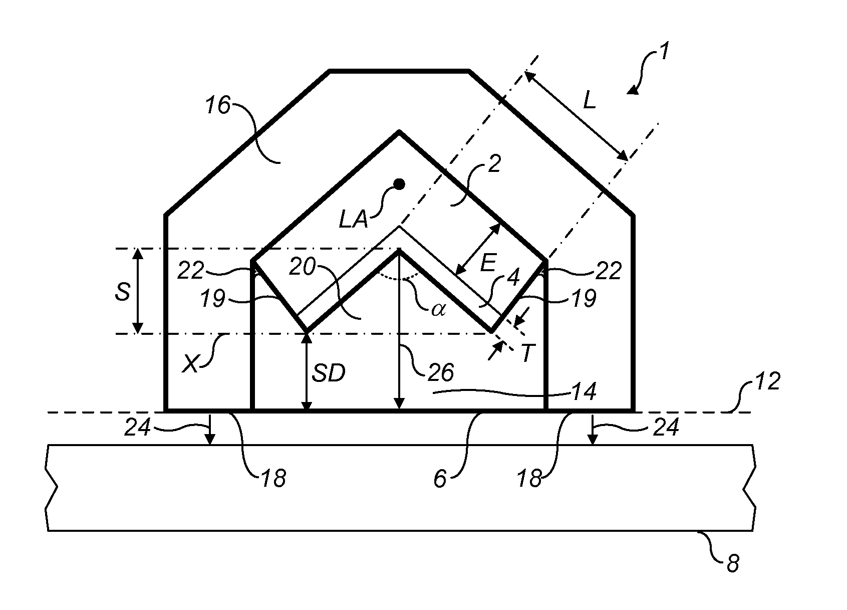 Linear shaped charge