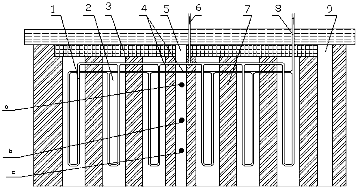 Solar cross-quarter soil energy storage and heating supply system