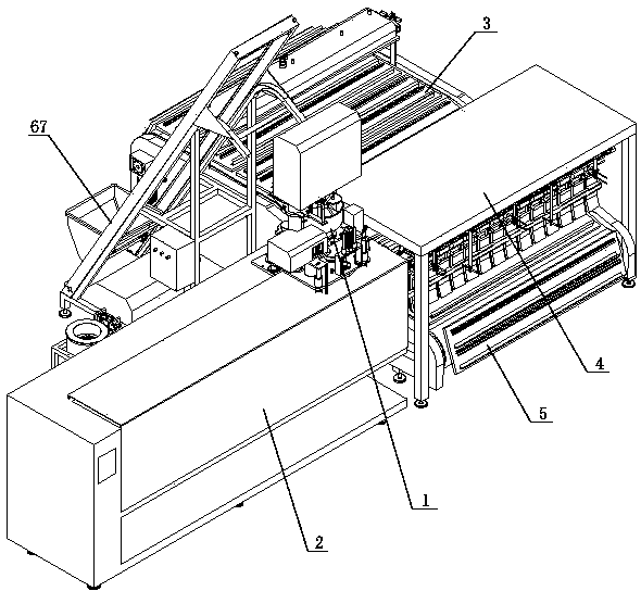 Full automatic filling vacuum package machine