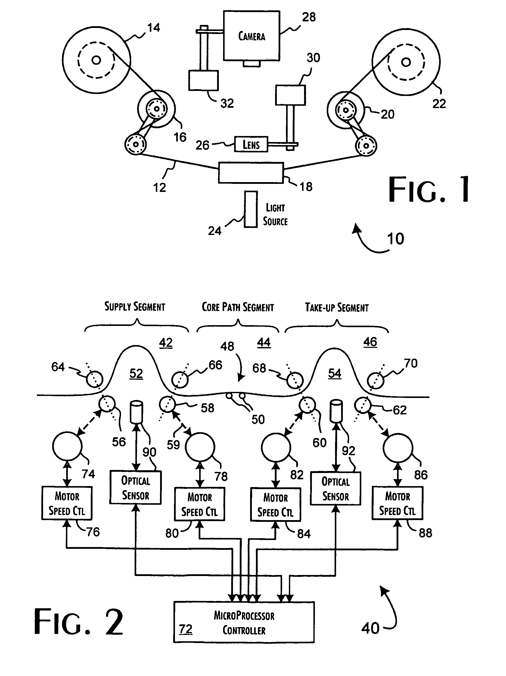 High-speed continuous linear film transport system