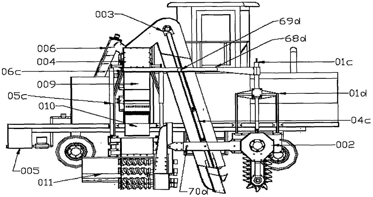 Multifunctional soil hardening, trenching and canal forming machine