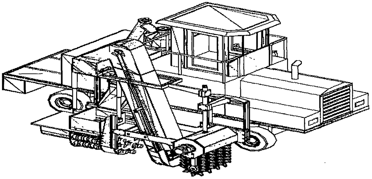 Multifunctional soil hardening, trenching and canal forming machine