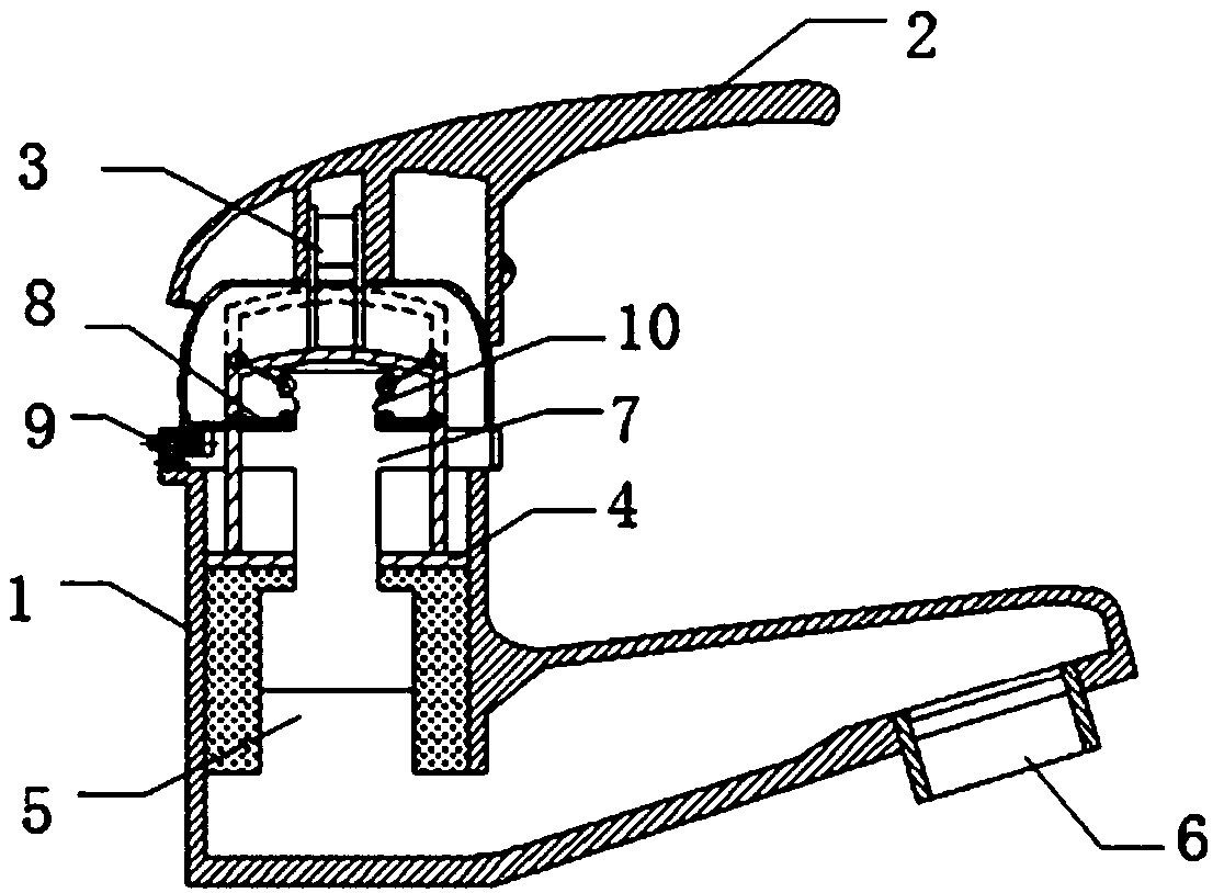 A sensory water temperature memory type automatic rotary water-saving faucet