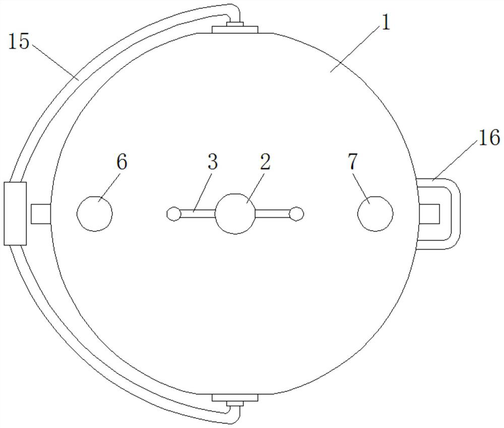 A storage device for architectural paint based on gear cross transmission