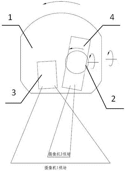 Dual-lens camera shooting machine