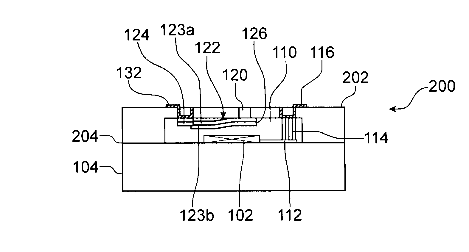 Microcavity structure and encapsulation structure for a microelectronic device