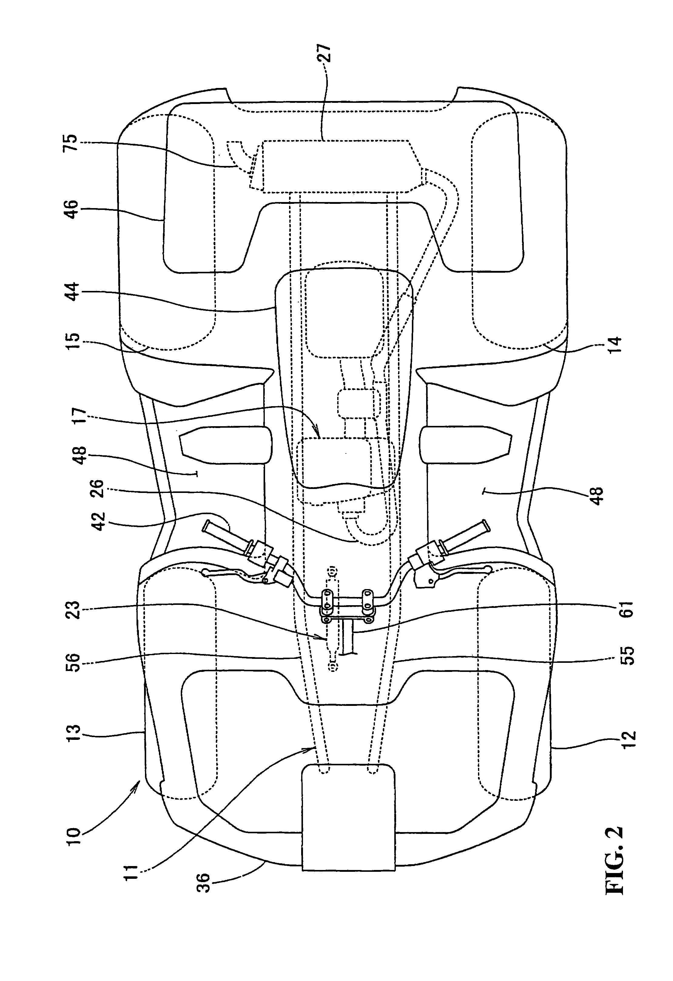 Layout structure of power steering system for vehicle