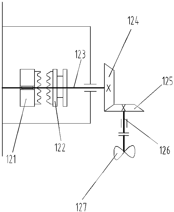 Sailing-on-water and land-running switching system of amphibious vehicle-vessel