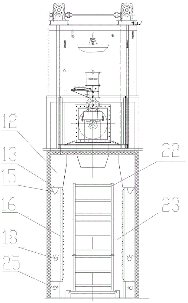 A high-efficiency high-temperature curing drying chamber