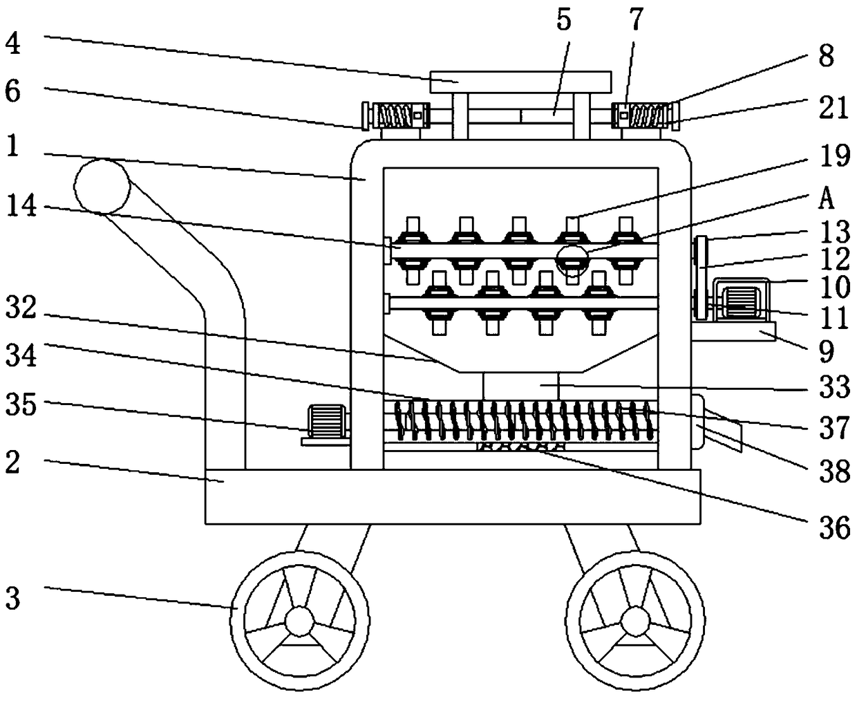 High-efficiency hay cutter for animal husbandry