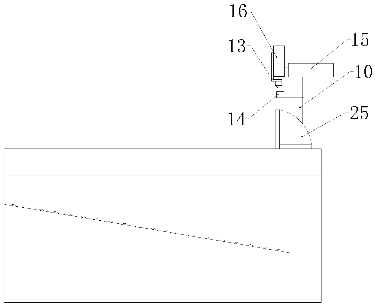 Food packaging bag storing and transferring device