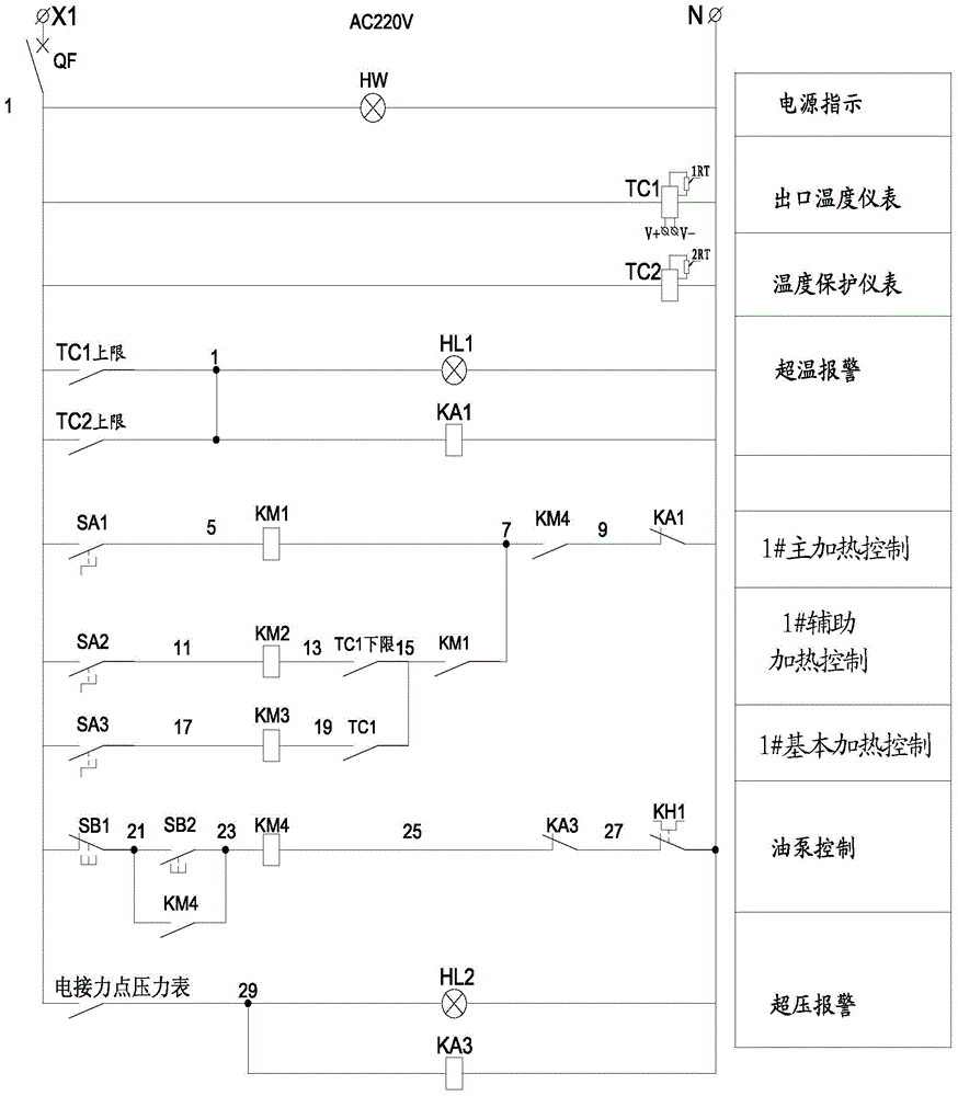 Single-pump conduction oil heating system