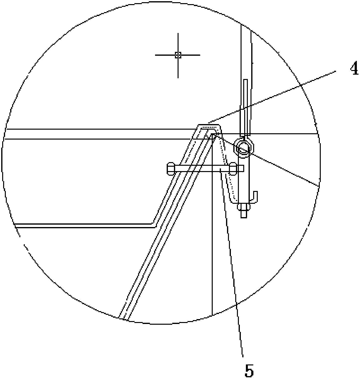 Light-weight slave astronomical telescope dome applicable to Antarctic