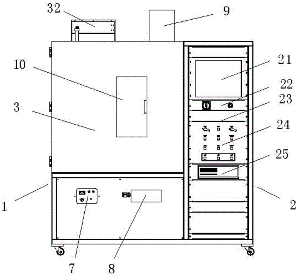 Smoke density test device