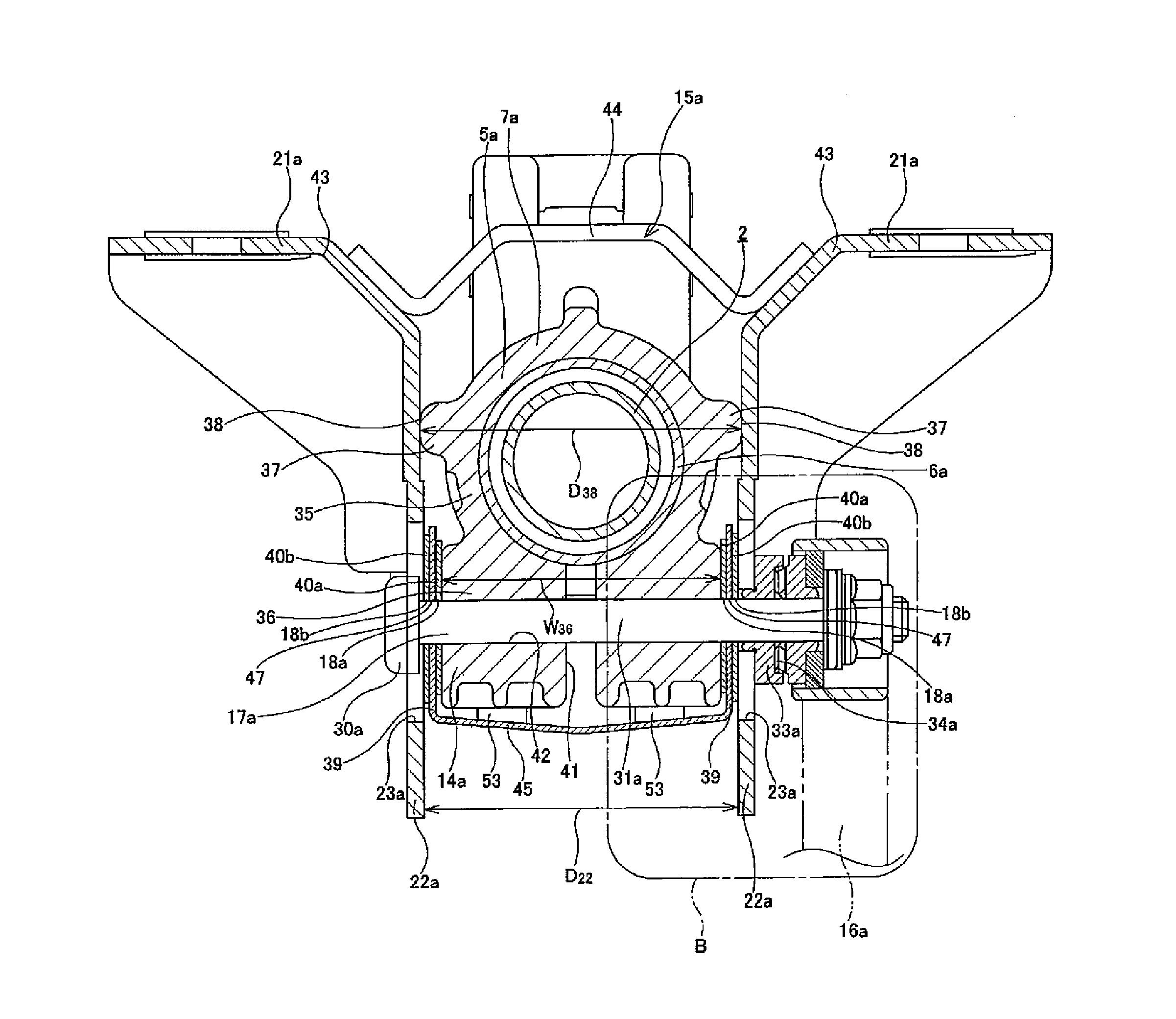 Position adjusting device for steering wheel