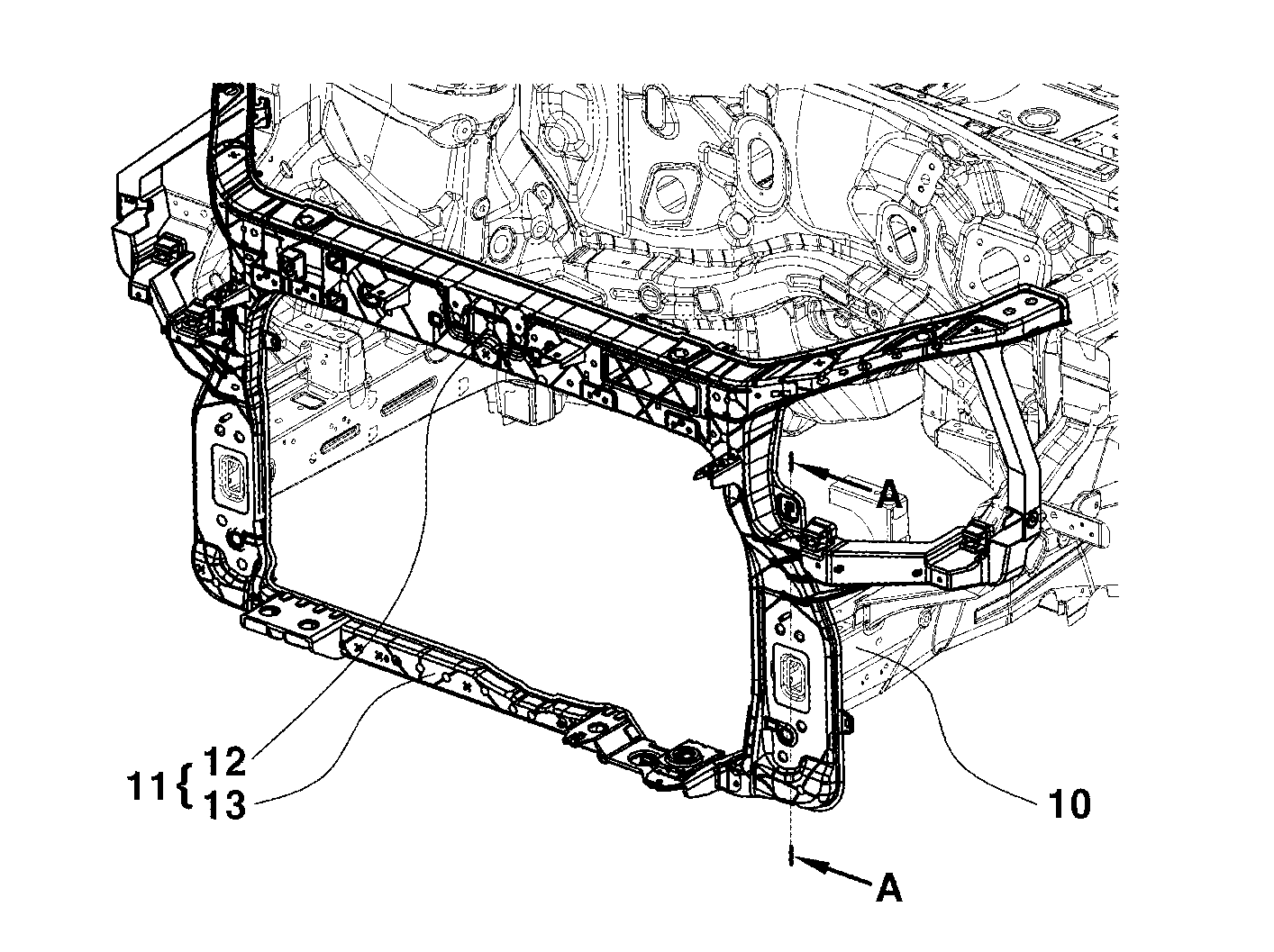 Front end module for vehicle