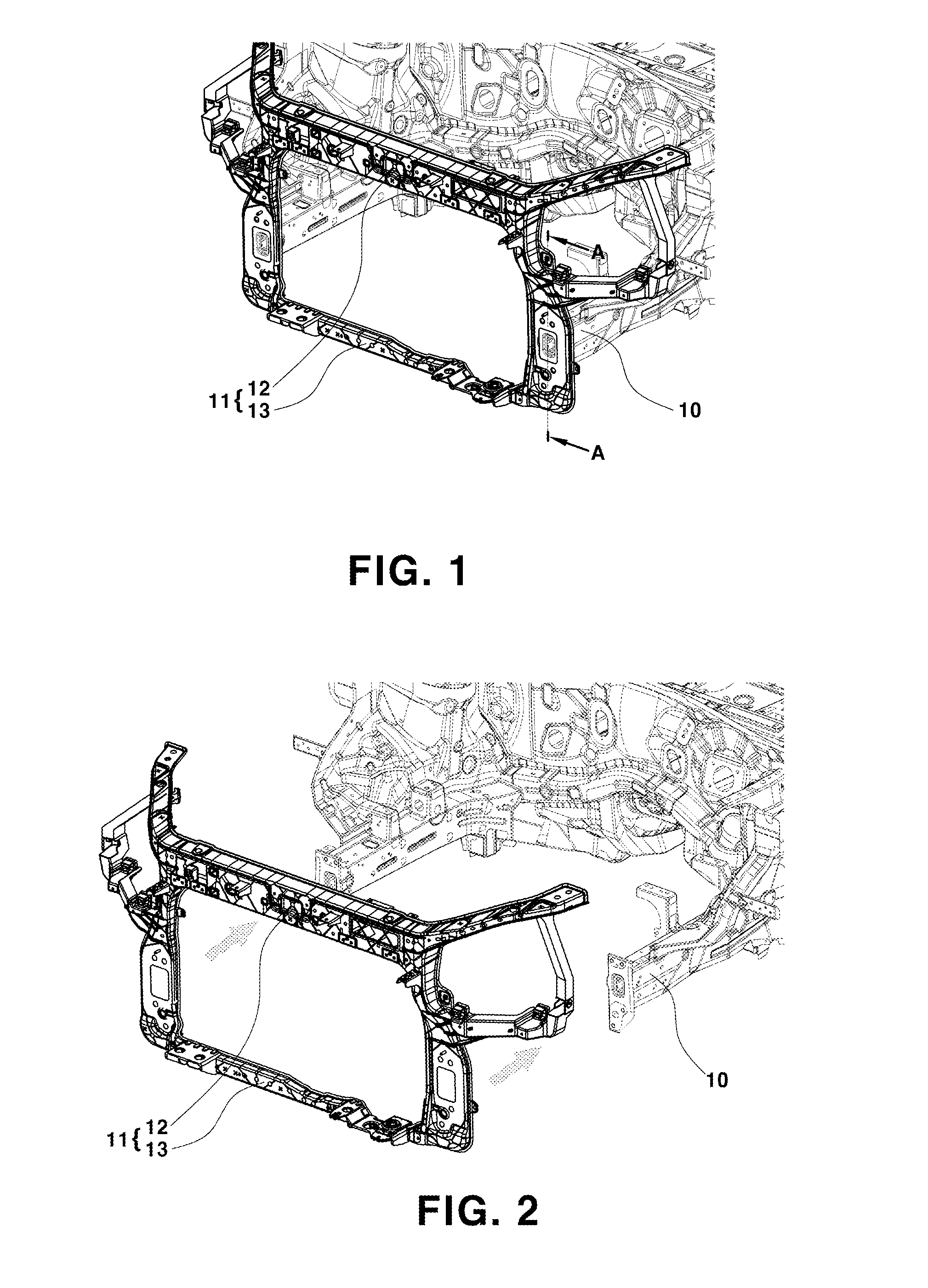 Front end module for vehicle