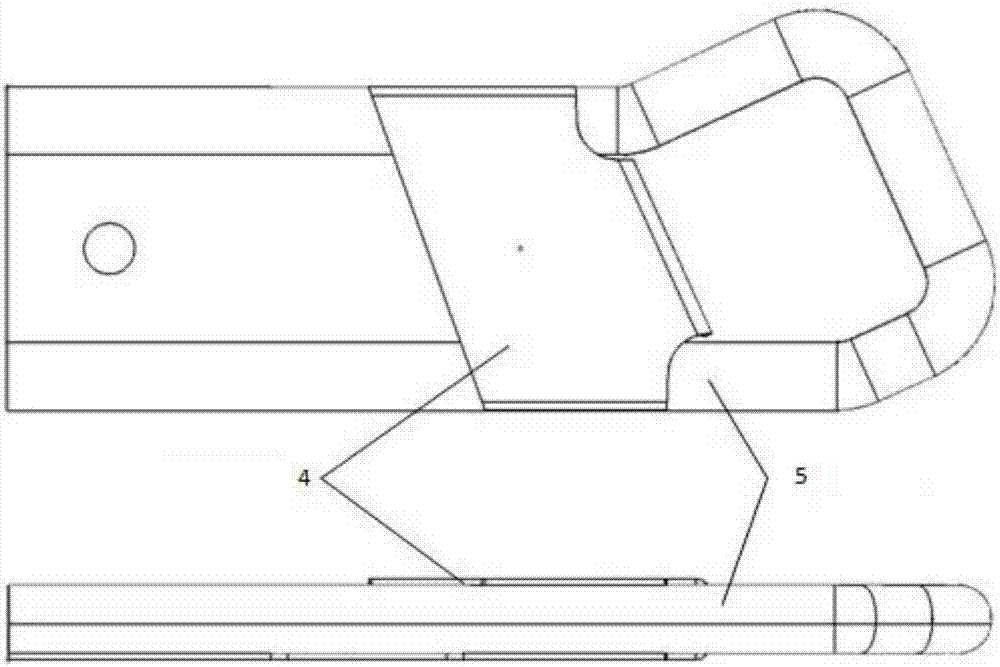 Positioning welding electrode for welding of automobile positioning hook