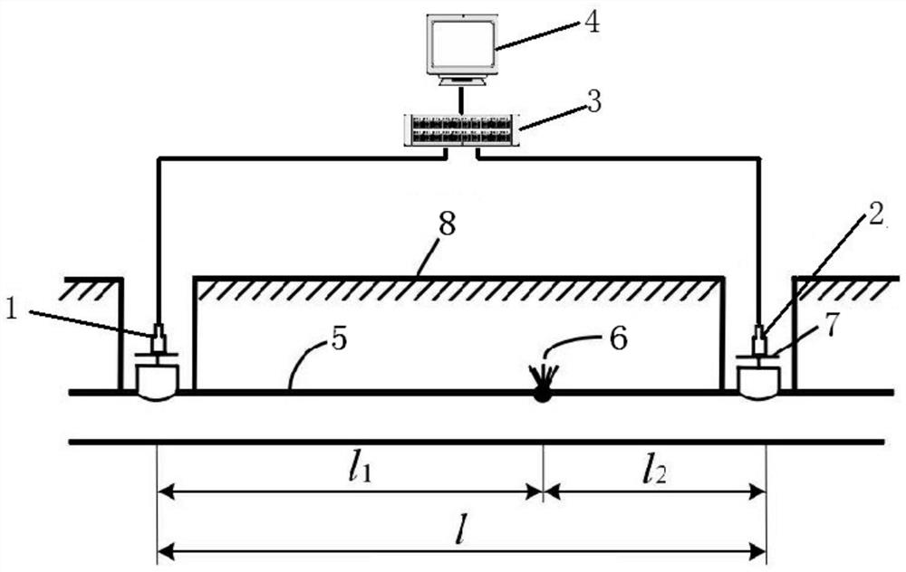 Acoustic detection system and method for chronic leakage of water supply pipeline