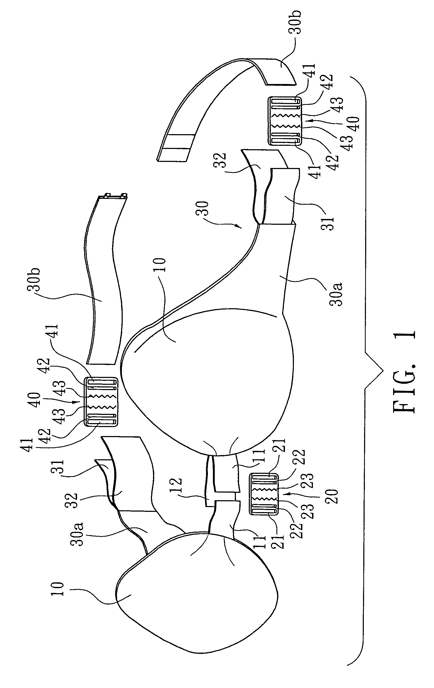 Overall adjustable brassieres