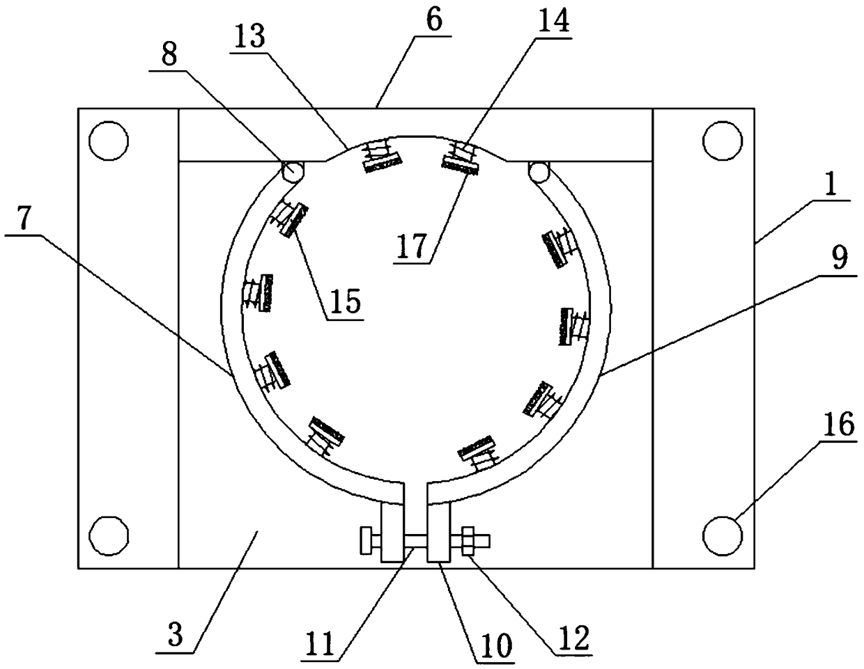 Hydrogen gas cylinder fixing device with protection function