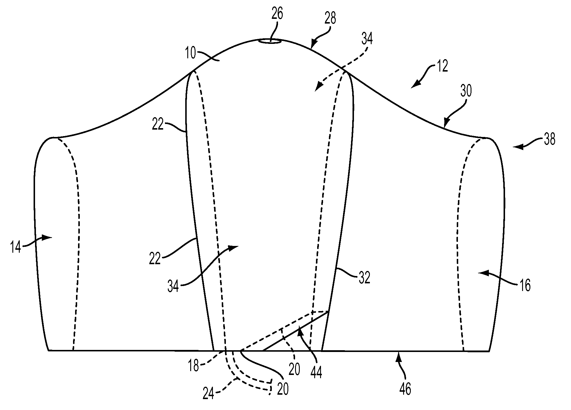 Vertical non-bladdered fuel tank for a ducted fan vehicle