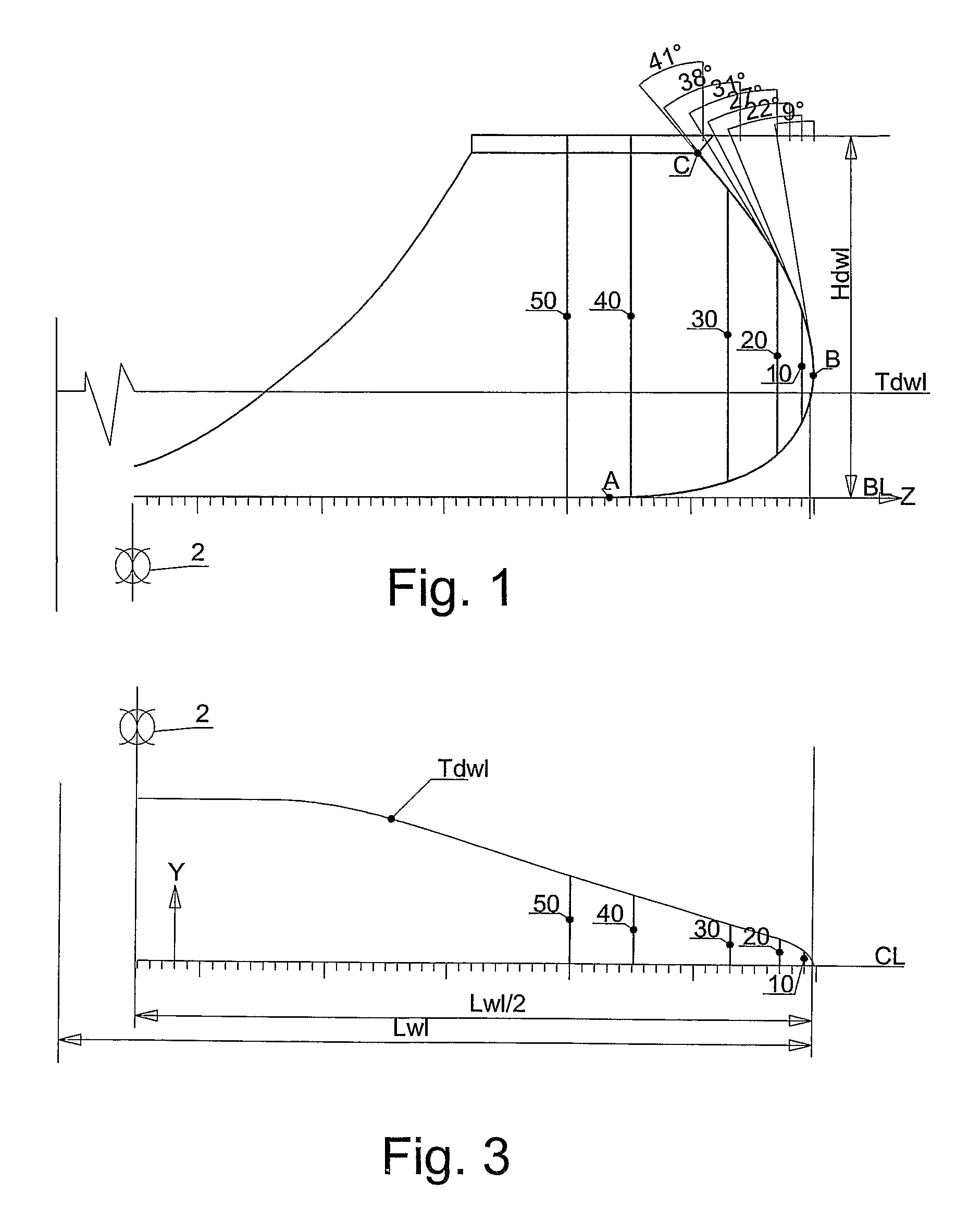 Foreship arrangement for a vessel of the displacement type