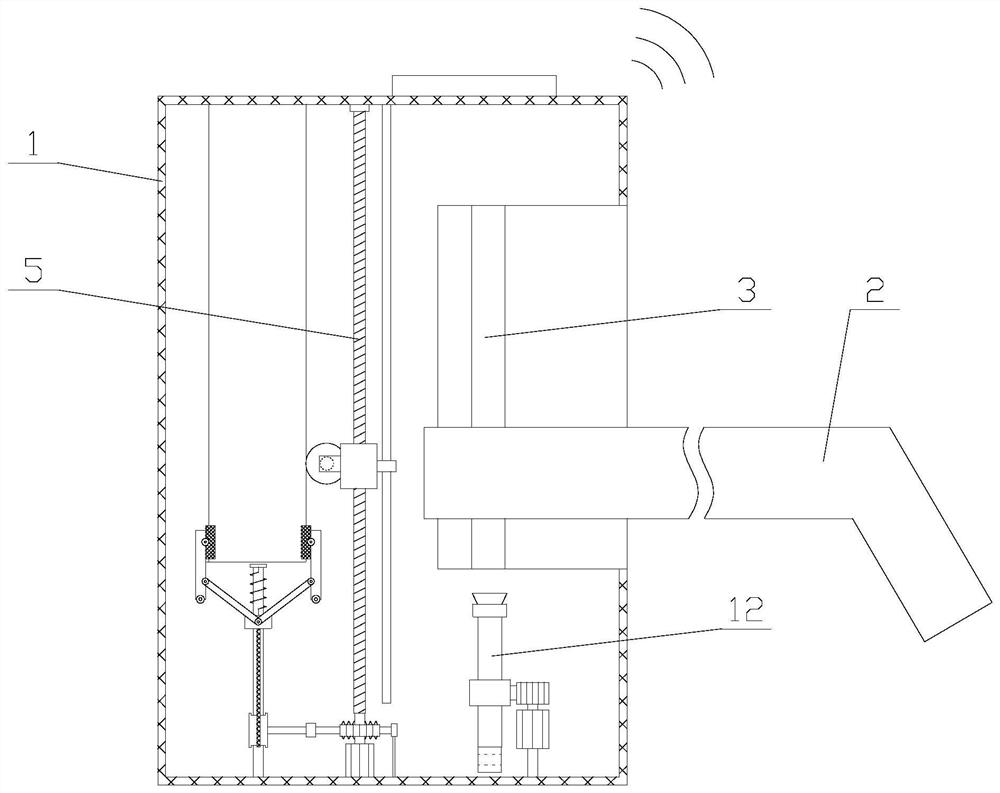 A vr device with mobile phone fixing and screen clearing functions