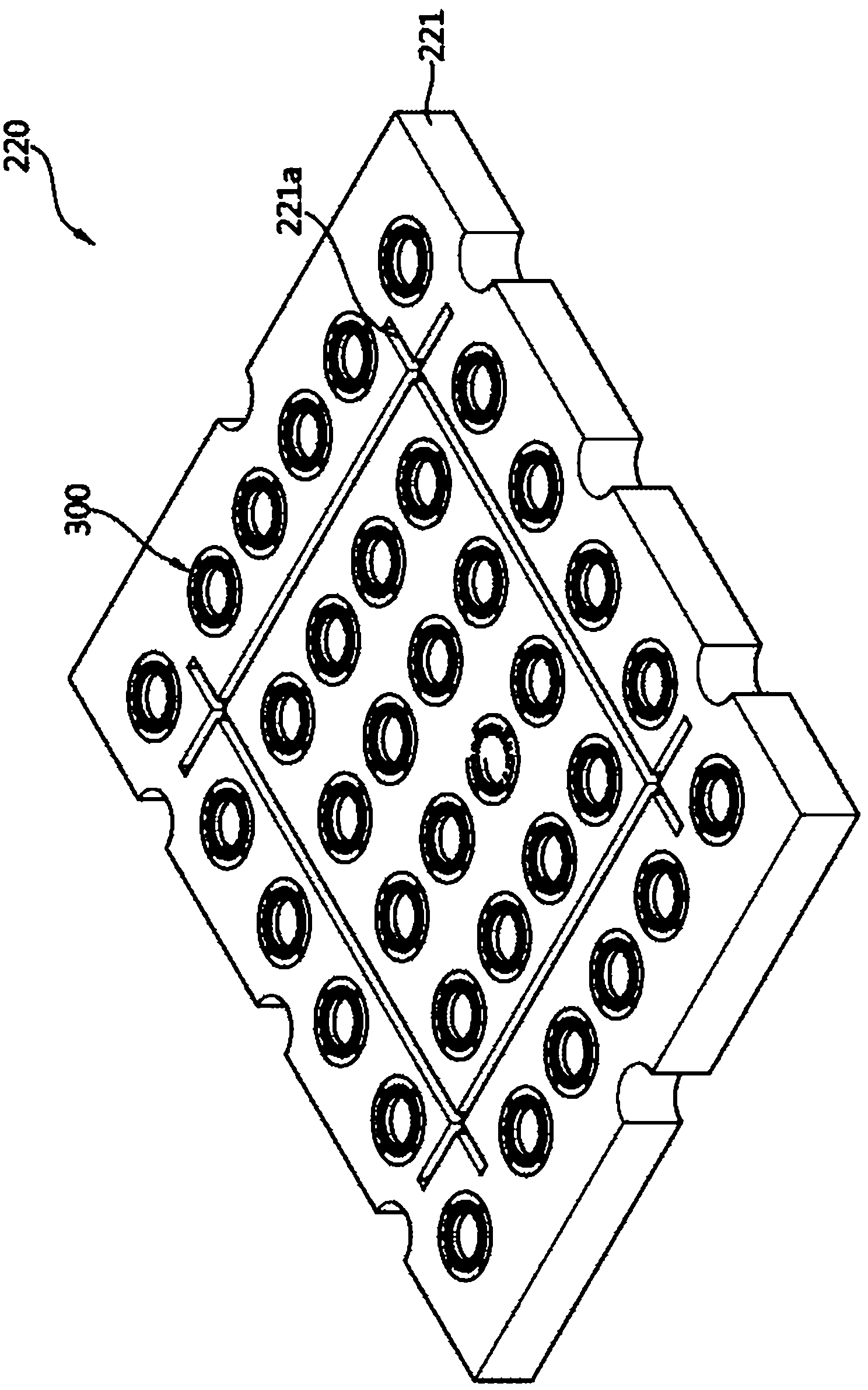 Attaching module, apparatus for attaching substrate and method for manufacturing attaching pad