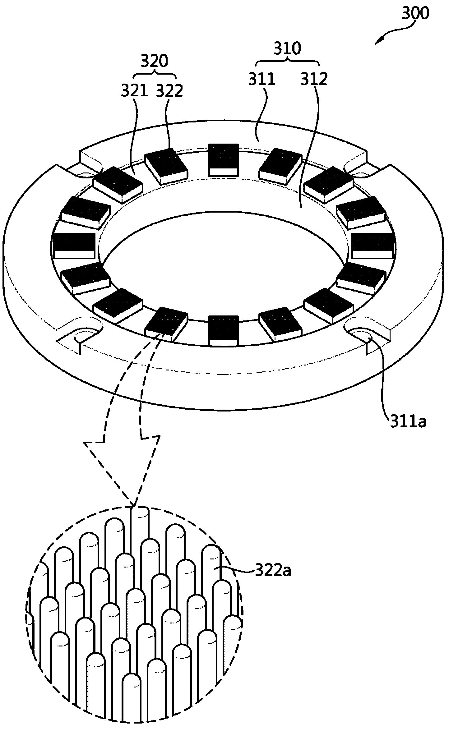 Attaching module, apparatus for attaching substrate and method for manufacturing attaching pad