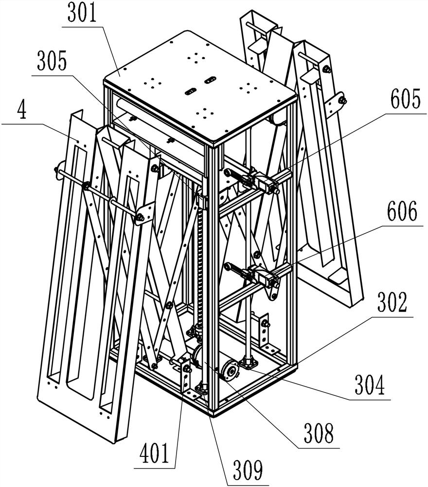 Moving wingspan equipment of automatic disinfection robot and operation method