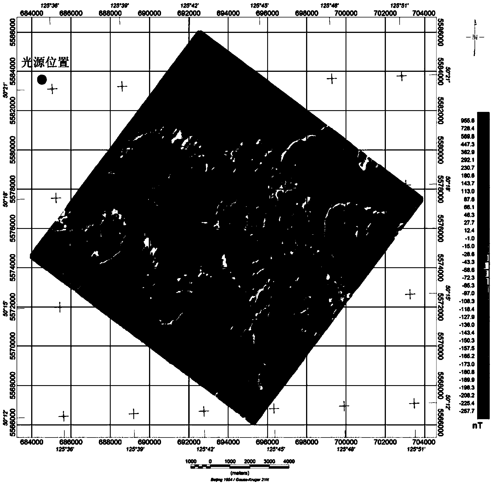 Height correcting method and system for aeromagnetic data