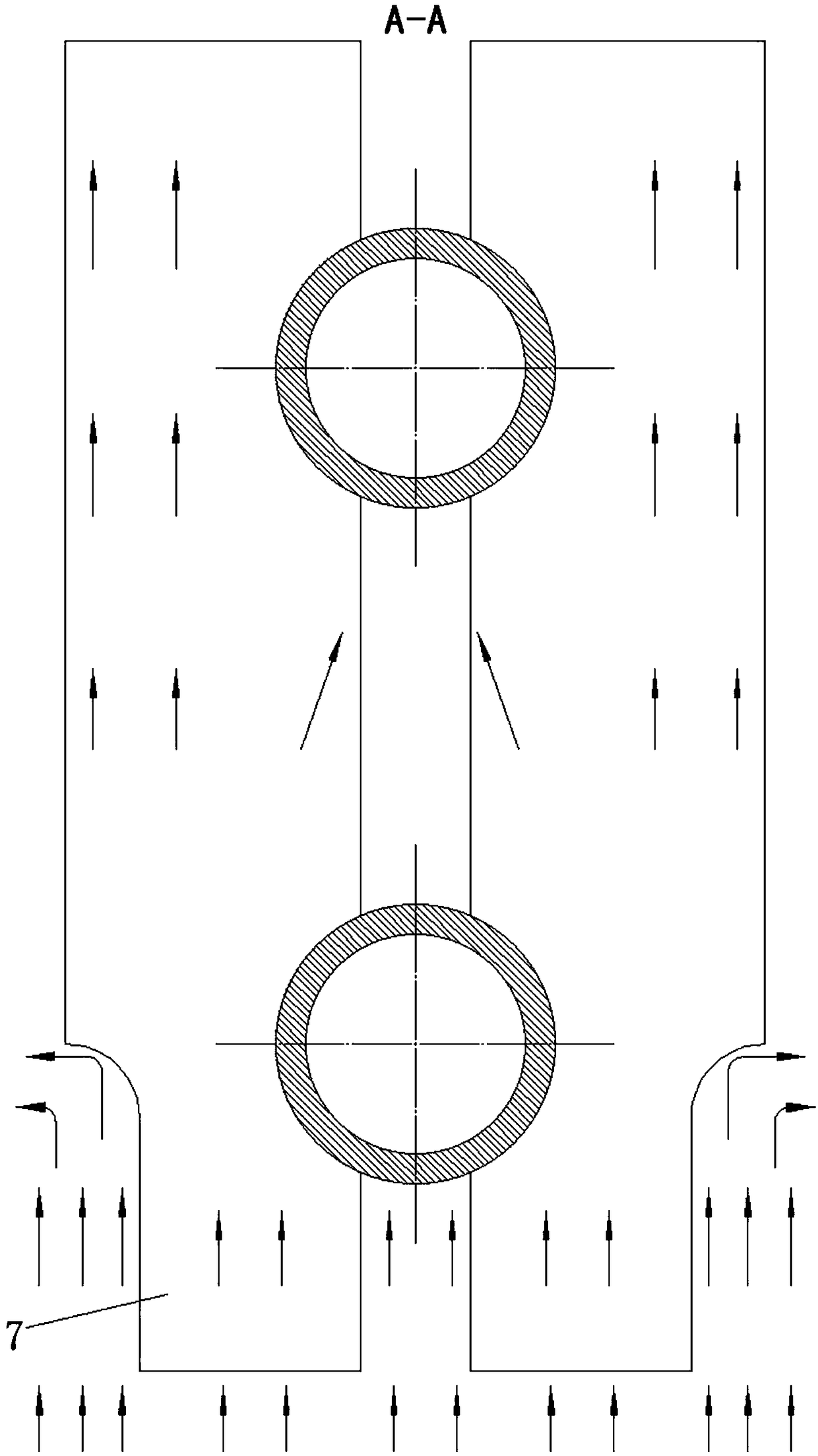 Flue gas deep cooler for achieving gas-liquid-solid condensation and absorbing and restraining low-temperature corrosion